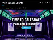 Tablet Screenshot of partybuschesapeake.com